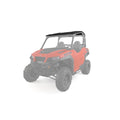 Red Polaris General 1000 EPS side-by-side UTV with black roof and rugged off-road tires.