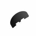 Tinted black curved touring windshield with mounting holes for Indian motorcycles.