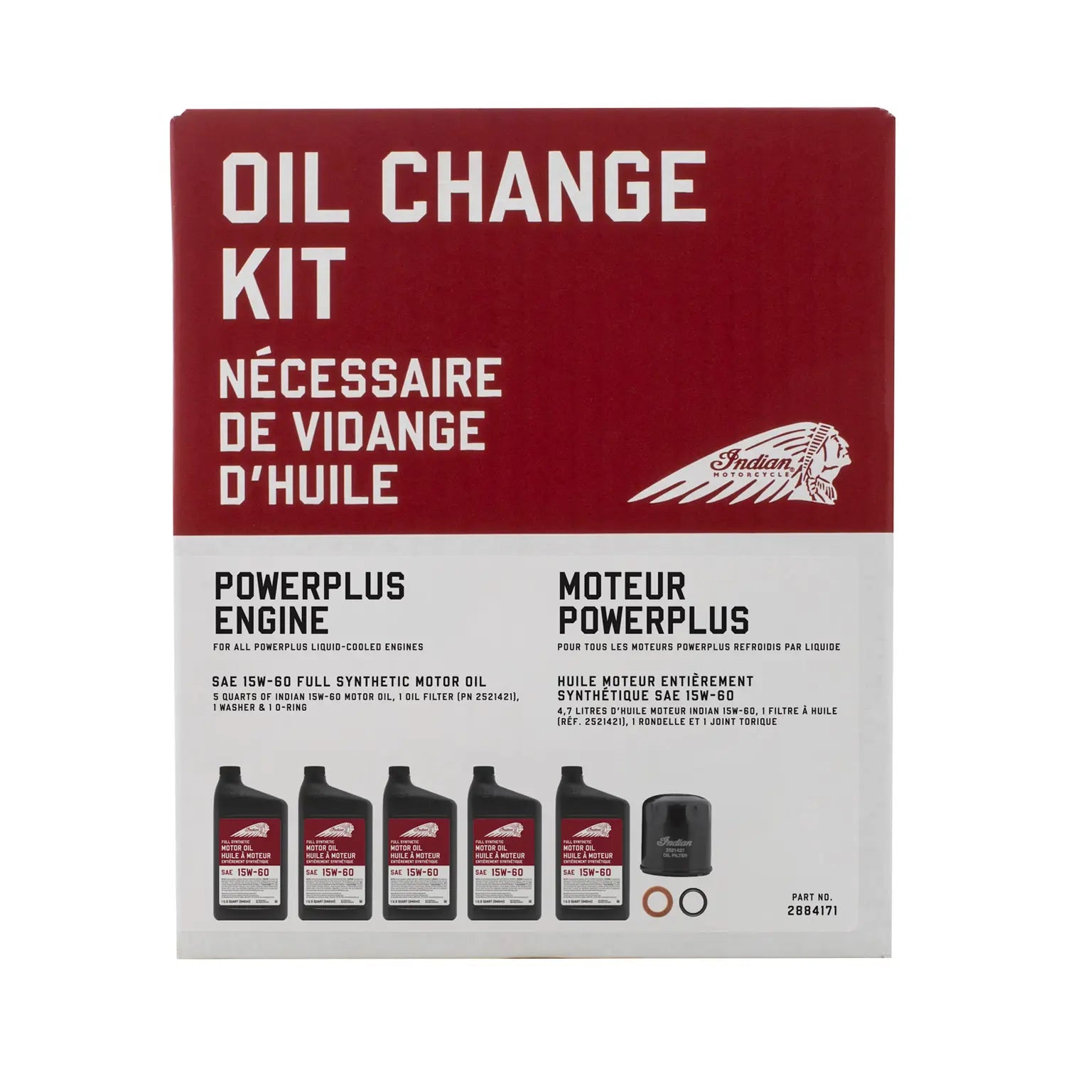 Oil Change Kit for Indian Challenger and Indian Pursuit by Indian