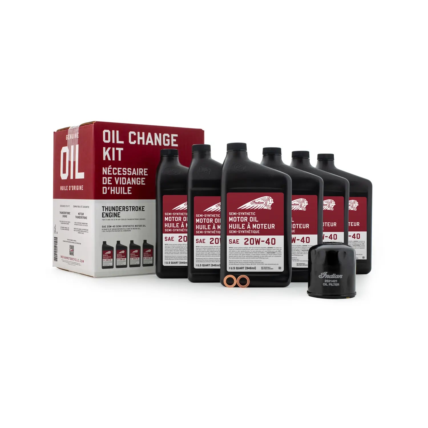 Oil Change Kit Indian Thunder Stroke 6 Qt by Indian Witchdoctors