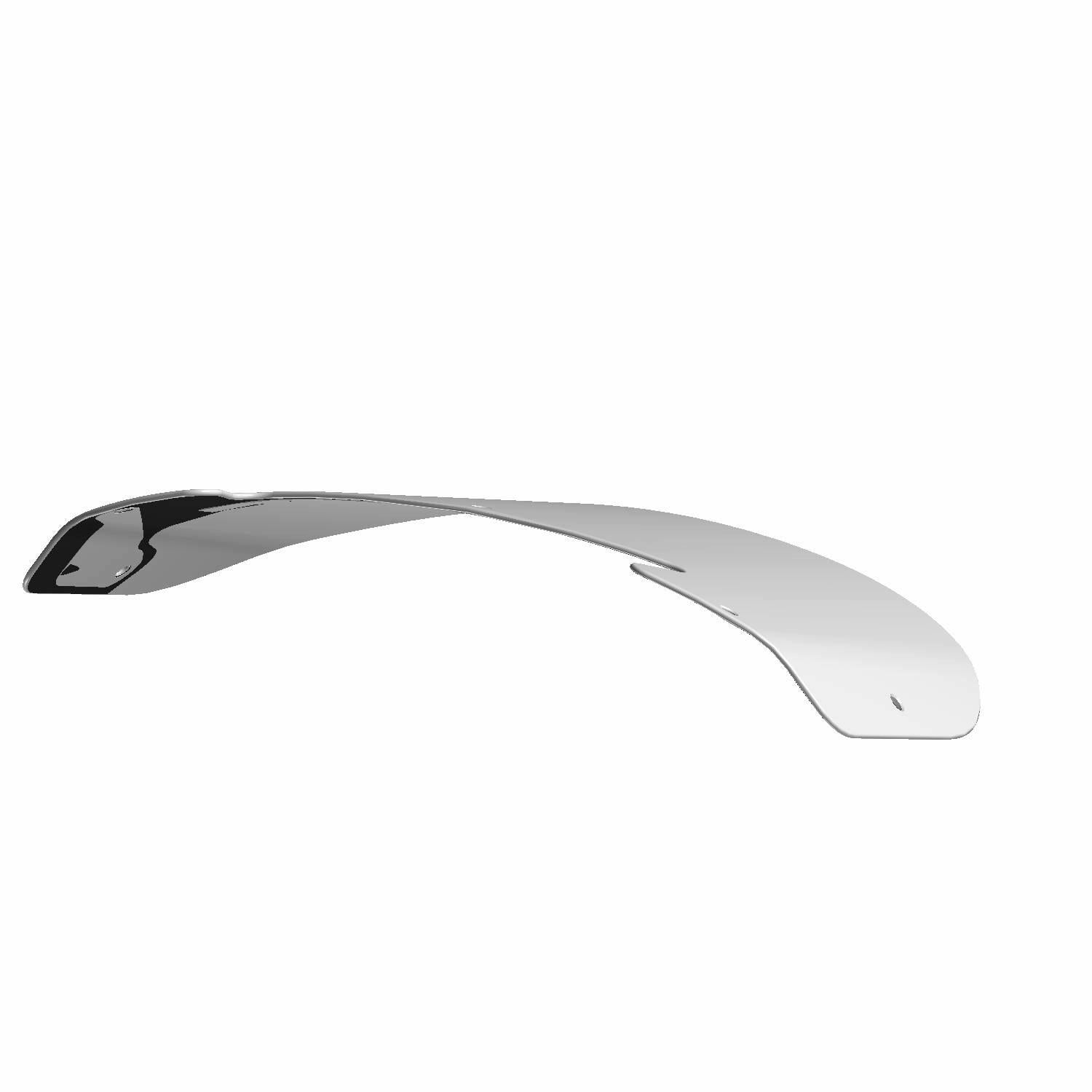 14-inch mid-height tinted motorcycle windshield with a smooth curved design.