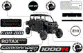 BODY - DECALS - 2026 CAN AM COMMANDER MAX 1000R EFI XT - TIMELESS BLACK METALLIC - 64" WIDTH - (2)