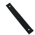 Black woven fabric door strap with reinforced edges and two mounting holes at each end.