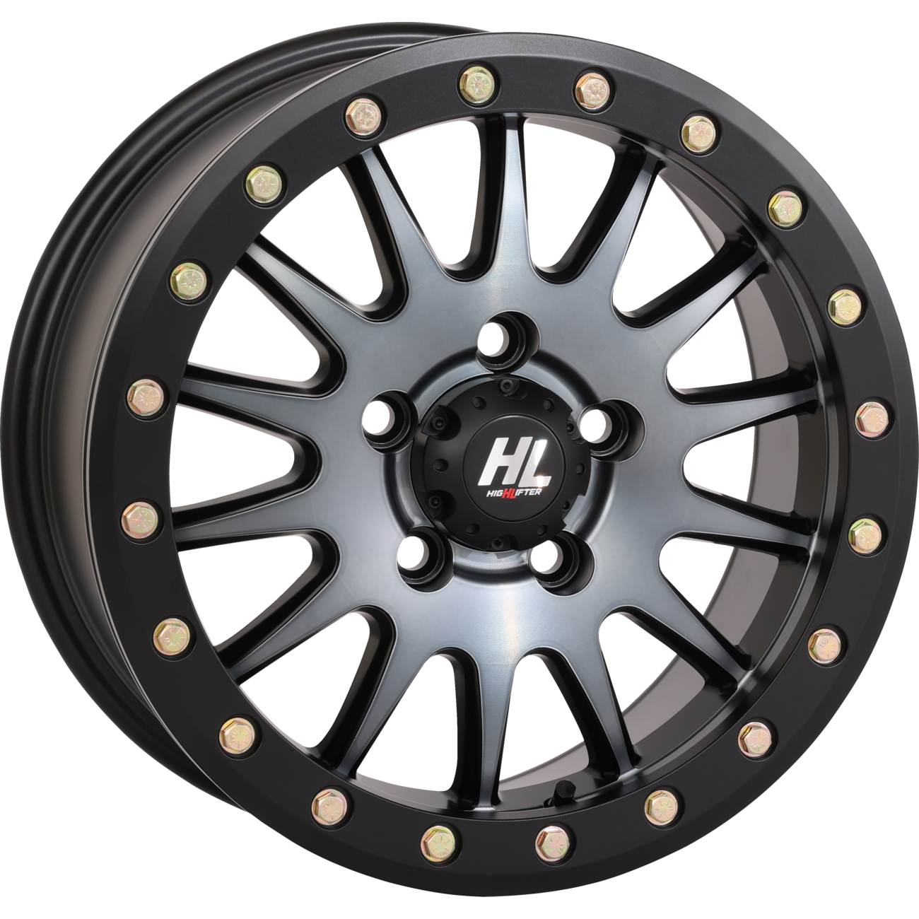 High Lifter HL24 15x7 Beadlock Wheel for Can-Am Maverick R and Polaris 5-Lug Applications