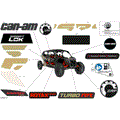 BODY - DECALS - 2023 CAN AM MAVERICK MAX TURBO RR X RS
