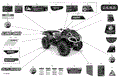 BODY - DECALS - 2021 CAN AM OUTLANDER 1000R EFI X MR - NEO YELLOW