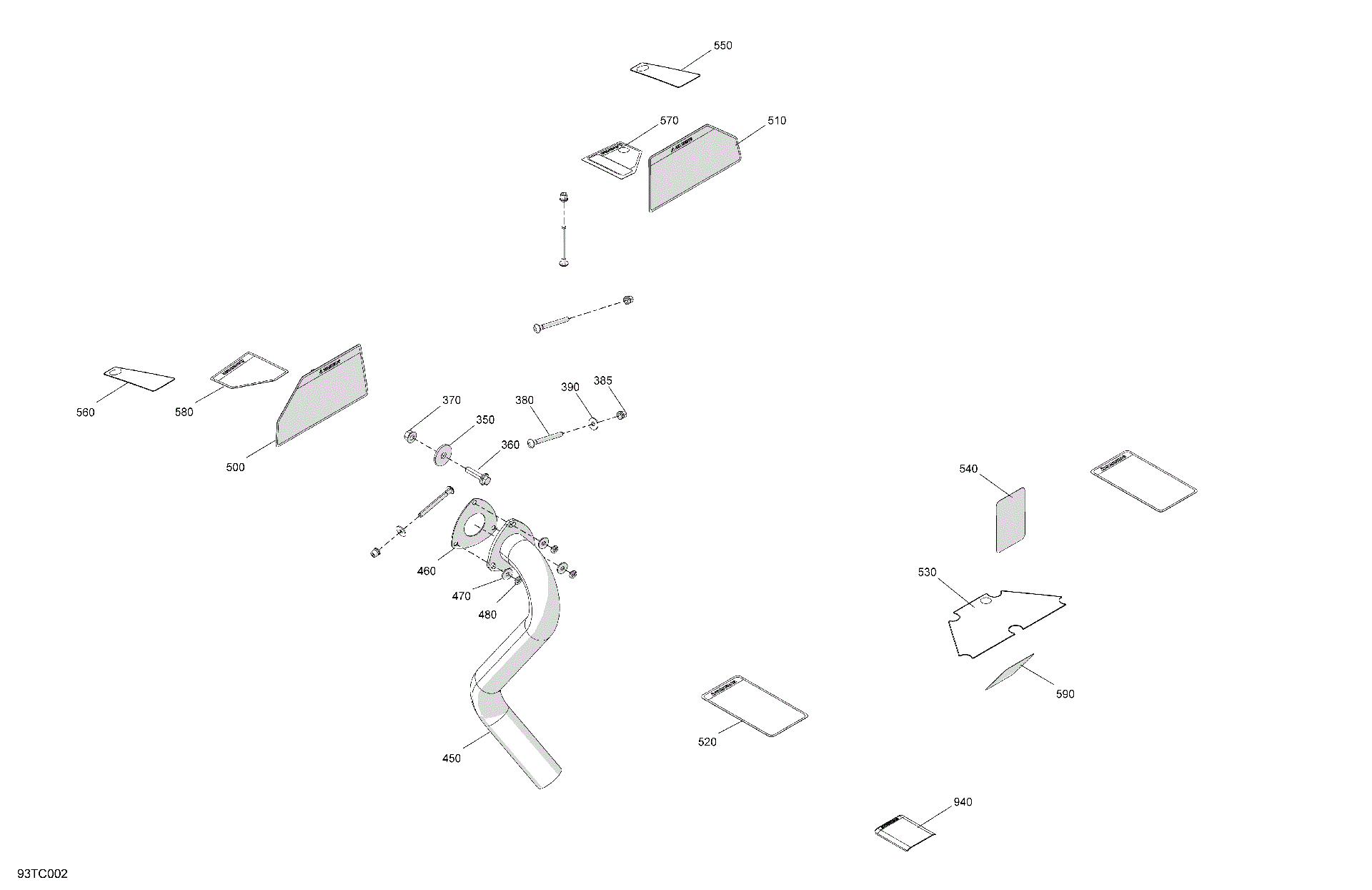 An Image of a Genuine Can-Am Parts Schematic Diagram showing the schematic - MISCELLANEOUS - OPTIONS