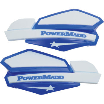 Star Series Hand Guards Blue White by Powermadd