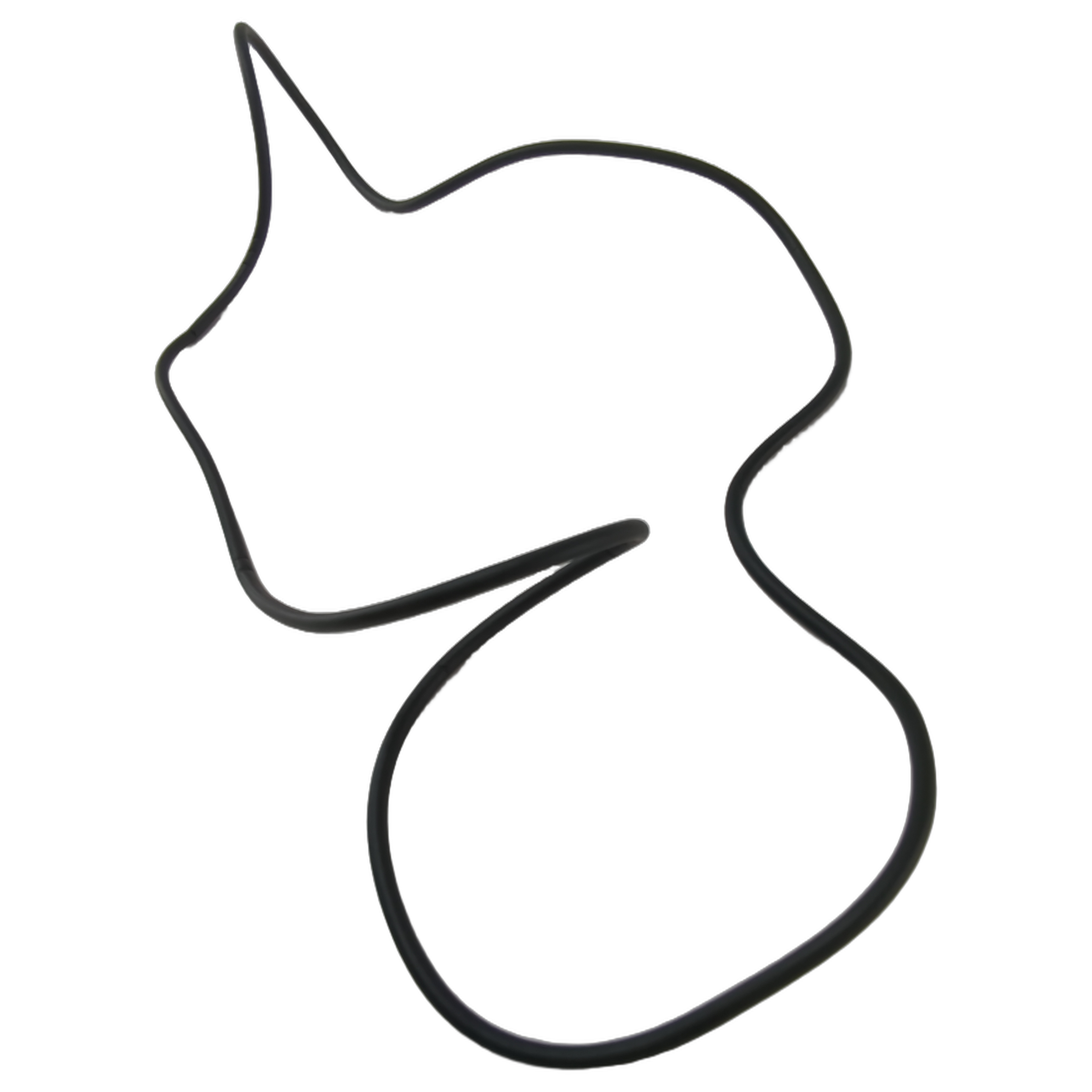 Black rubber seal gasket with irregular, contoured shape for Yamaha YXZ1000R models.