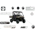 BODY - DECALS - 2026 CAN AM DEFENDER HD7 XT - DARK WILDLAND CAMO - 62" WIDTH - (2)