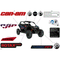 BODY - DECALS - 2026 CAN AM MAVERICK TURBO RR DS - DUSTY NAVY SATIN - 72" WIDTH