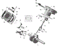 ROTAX - CRANKSHAFT PISTONS AND CYLINDER - 2026 CAN AM COMMANDER 1000R EFI XT - FIERY RED METALLIC - 64" WIDTH - (2)