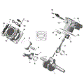 ROTAX - CRANKSHAFT PISTONS AND CYLINDER - 2026 CAN AM COMMANDER MAX 1000R EFI X MR - DARK WILDLAND CAMO - 64" WIDTH