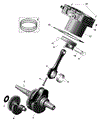ROTAX - CRANKSHAFT PISTONS AND CYLINDER - 2026 CAN AM OUTLANDER 700 4X4 - CALI - LEGION RED