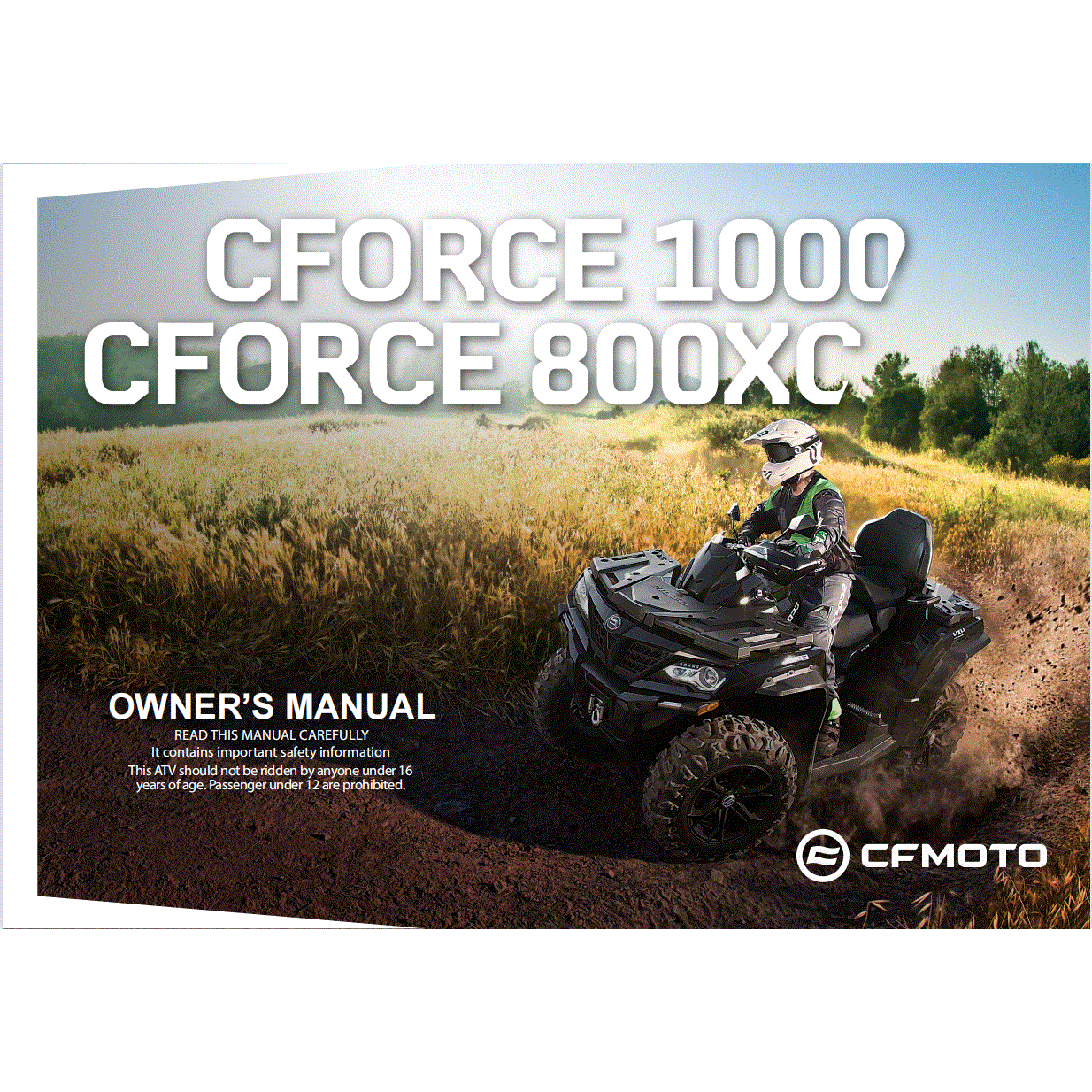 An Image of a genuine CFMOTO Parts Schematic Diagram showing the group - OWNER'S MANUAL - 2024 CFMOTO CFORCE 800 XC