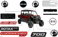 BODY - DECALS - 2026 CAN AM COMMANDER MAX 700 EFI XT - FIERY RED METALLIC - 60" WIDTH - (2)