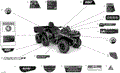 BODY - DECALS - 2021 CAN AM OUTLANDER MAX 6X6 650 EFI DPS