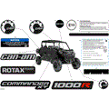 BODY - DECALS - 2024 CAN AM COMMANDER MAX 1000R EFI XT - TIMELESS BLACK METALLIC - 64" WIDTH