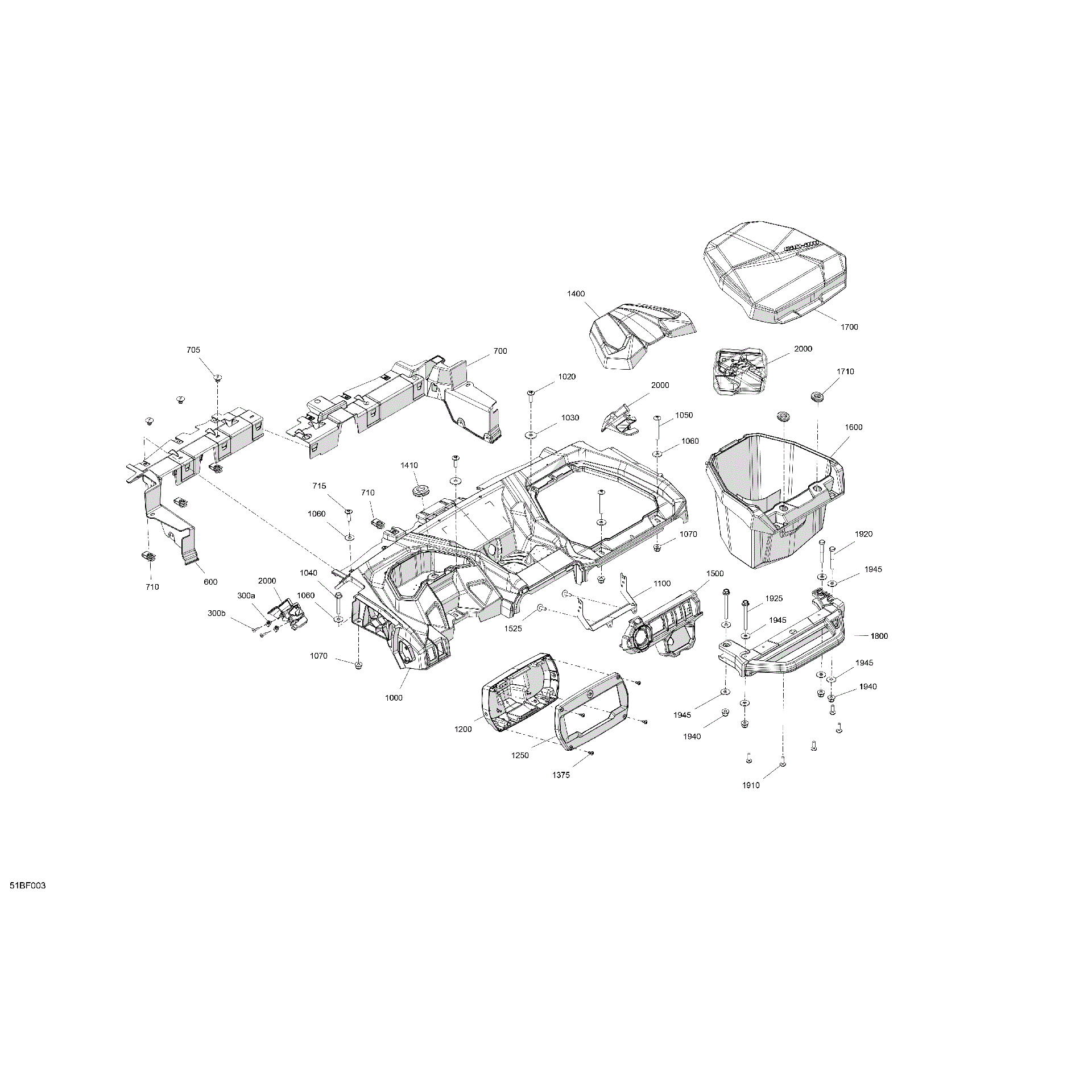 An Image of a Genuine Can-Am Parts Schematic Diagram showing the schematic - CAB INTERIOR - DASHBOARD