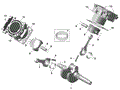 ROTAX - CRANKSHAFT PISTONS AND CYLINDER - 2025 CAN AM OUTLANDER MAX 1000R 6X6 EFI XT - BOREAL GREEN