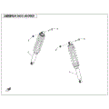 REAR SHOCK ABSORBER - 2022 CFMOTO UFORCE 1000