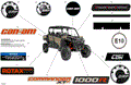 BODY - DECALS - 2023 CAN AM COMMANDER MAX 1000R EFI XT P
