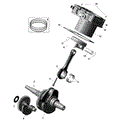 ROTAX - CRANKSHAFT PISTONS AND CYLINDER - 2022 CAN AM DEFENDER HD7 DPS