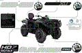 BODY - FEATURE DECALS - 2026 CAN AM OUTLANDER PRO MAX HD7 4X4 XU - COMPASS GREEN