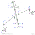 STEERING: STEERING POST AND TIE ROD ASM - 2023 POLARIS OUTLAW 70 LE