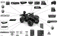 DECALS - XT - 2020 CAN AM OUTLANDER MAX 650 EFI