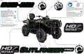 BODY - FEATURE DECALS - 2025 CAN AM OUTLANDER PRO MAX HD7 4X4 HUNT - WILDLAND CAMO