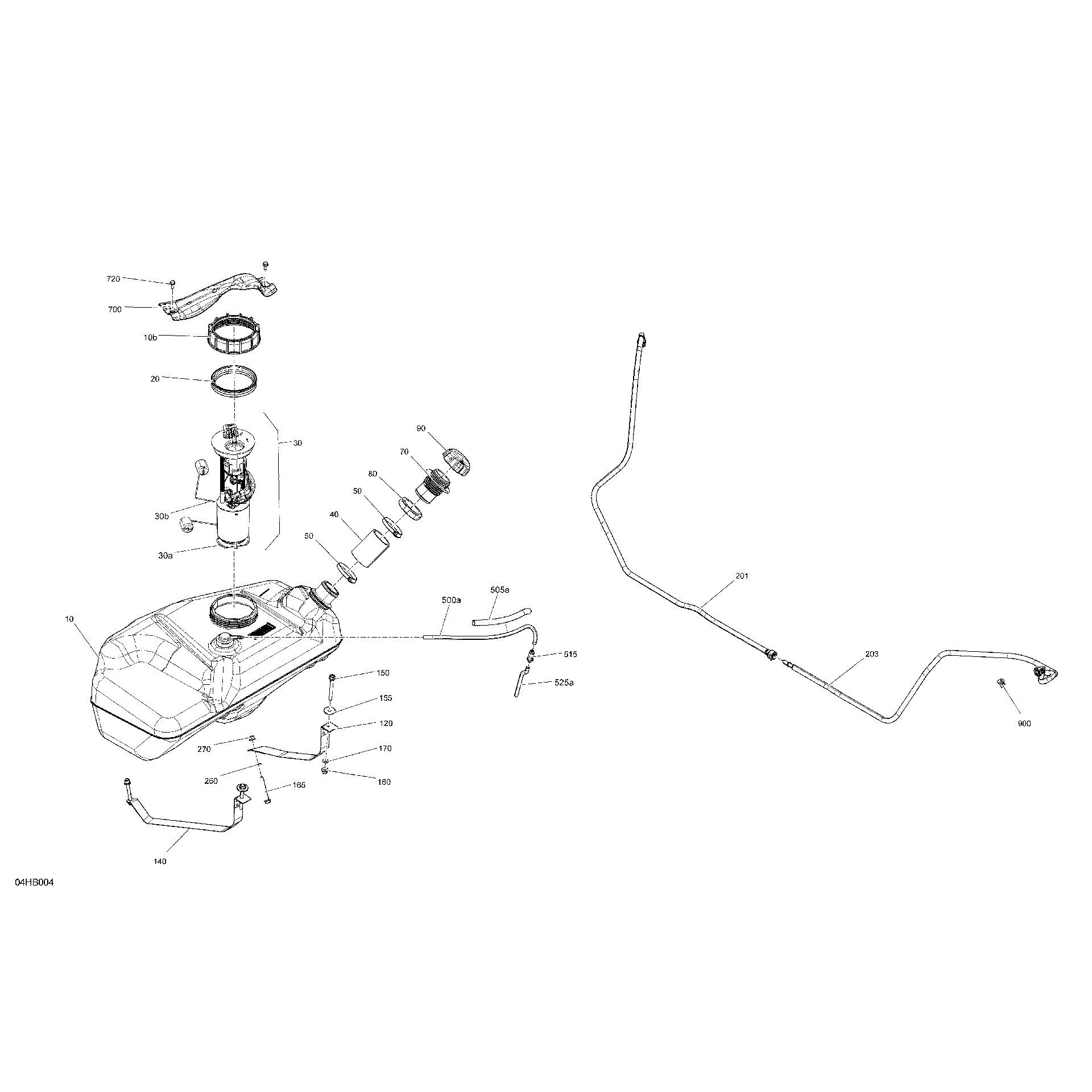 An Image of a Genuine Can-Am Parts Schematic Diagram showing the schematic - ENGINE - FUEL