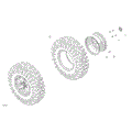 DRIVE - REAR WHEELS - 2026 CAN AM MAVERICK SPORT 1000R EFI X MR - HYPER SILVER - 64" WIDTH