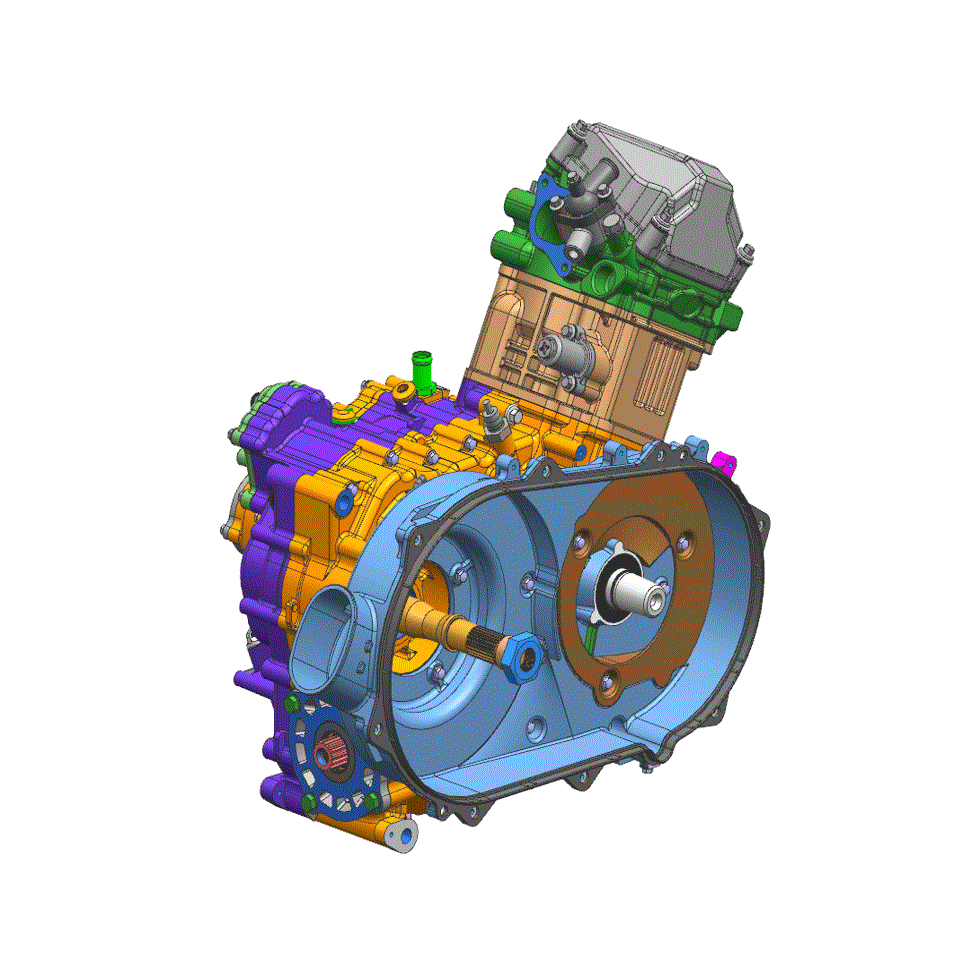 An Image of a Genuine CFMOTO Parts Schematic Diagram showing the schematic - 191R ENGINE - 2022 CFMOTO ZFORCE 500