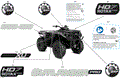 BODY - FEATURE DECALS - 2024 CAN AM OUTLANDER PRO HD7 4X4 XU - TUNDRA GREEN