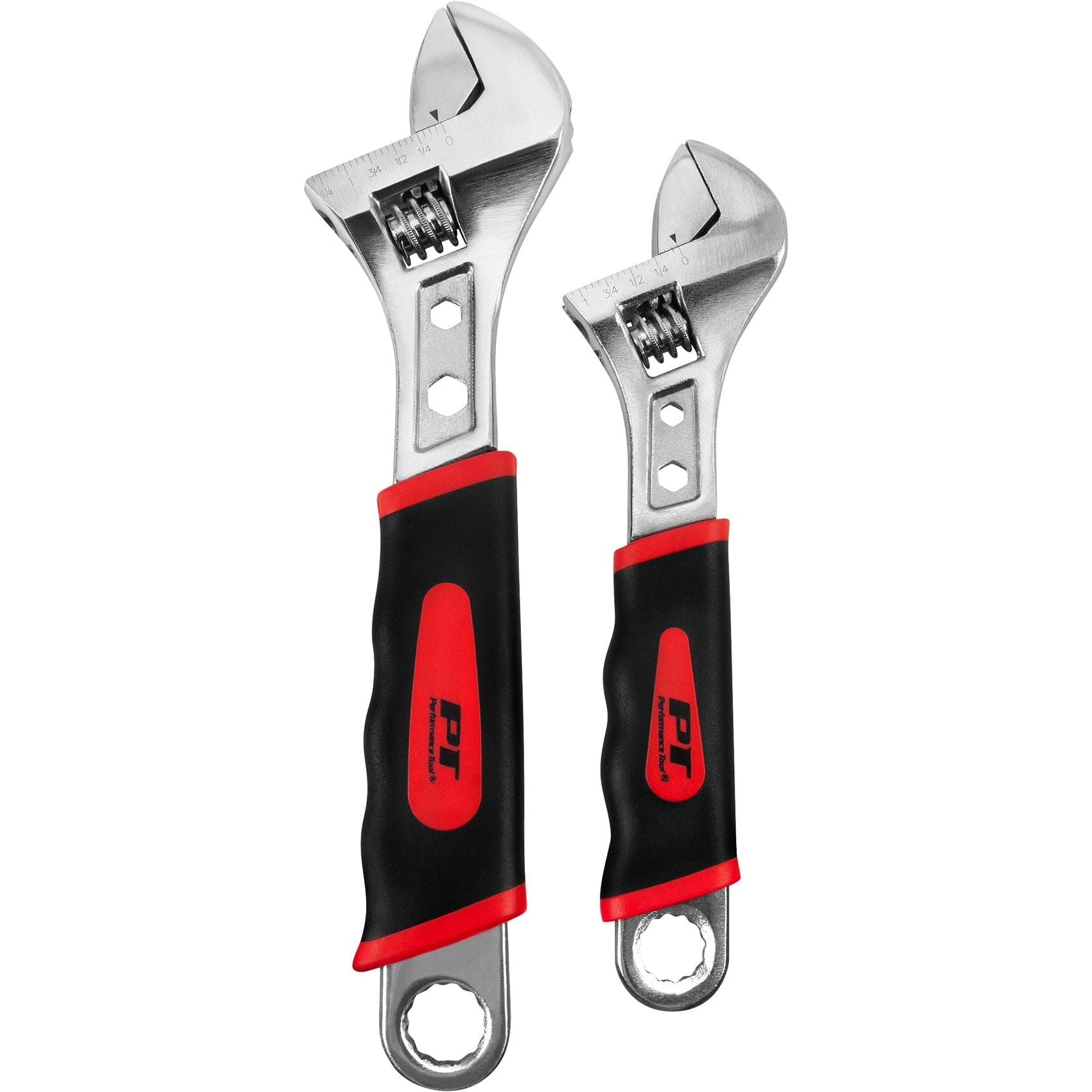 2Pc Adjustable Wrench Set by Performance Tool W30701 Hand Tool