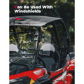 2PCS UTV Side Wind Deflectors for fit 1.5-2.2 inch Roll Bar by Kemimoto