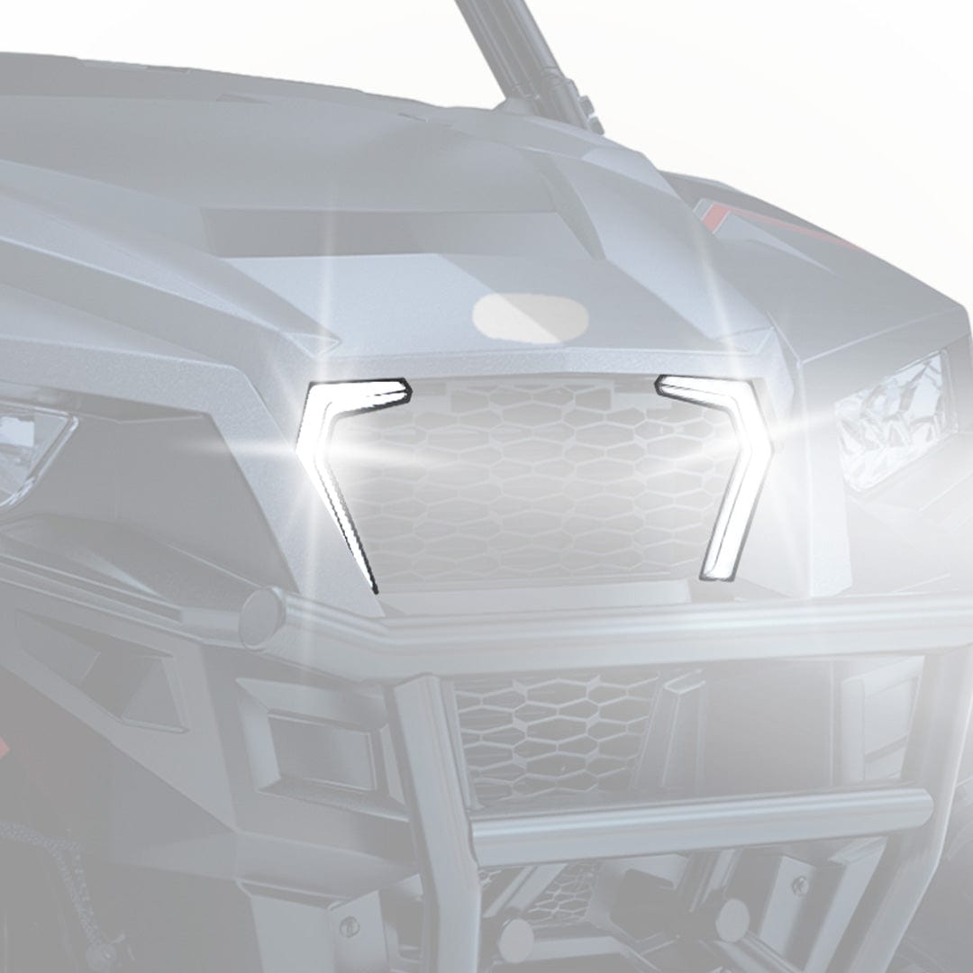 2x Front Fang Accent Light Turn Signal For Polaris General 1000 2016-2023 by Kemimoto B0801-04401CL Turn Signal B0801-04401CL Kemimoto