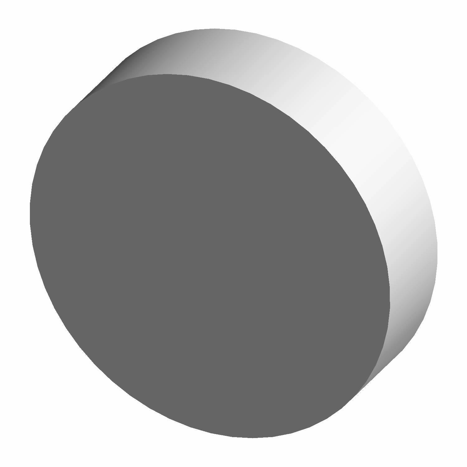 Round, metallic valve lash shim with smooth, flat surfaces and a slim profile.