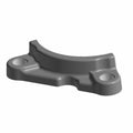 Gray curved lower cam drive guide with two mounting holes and smooth surface.