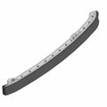 Curved gray and black Cam Drive blade with mounting holes and triangular cutouts.