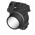 Black rear engine cylinder with smooth silver cap and detailed mounting points.