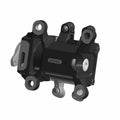 Black metal rear cam carrier with mounting holes and integrated hardware for motorcycle fitment.