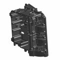 Black molded plastic crankcase component with intricate ribbing and mounting points for Polaris UTV models.