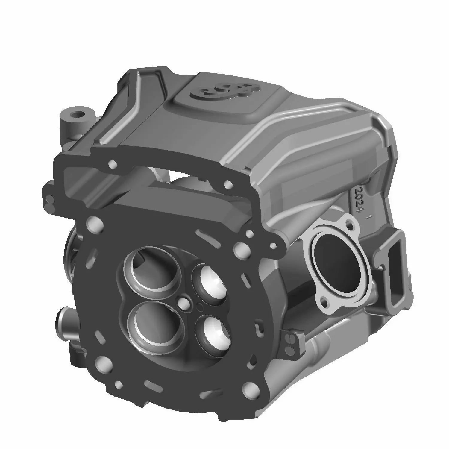 Head Cylinder, Front Machined Jet Black | [Incl. 1 2 12 14 17 19] by Indian