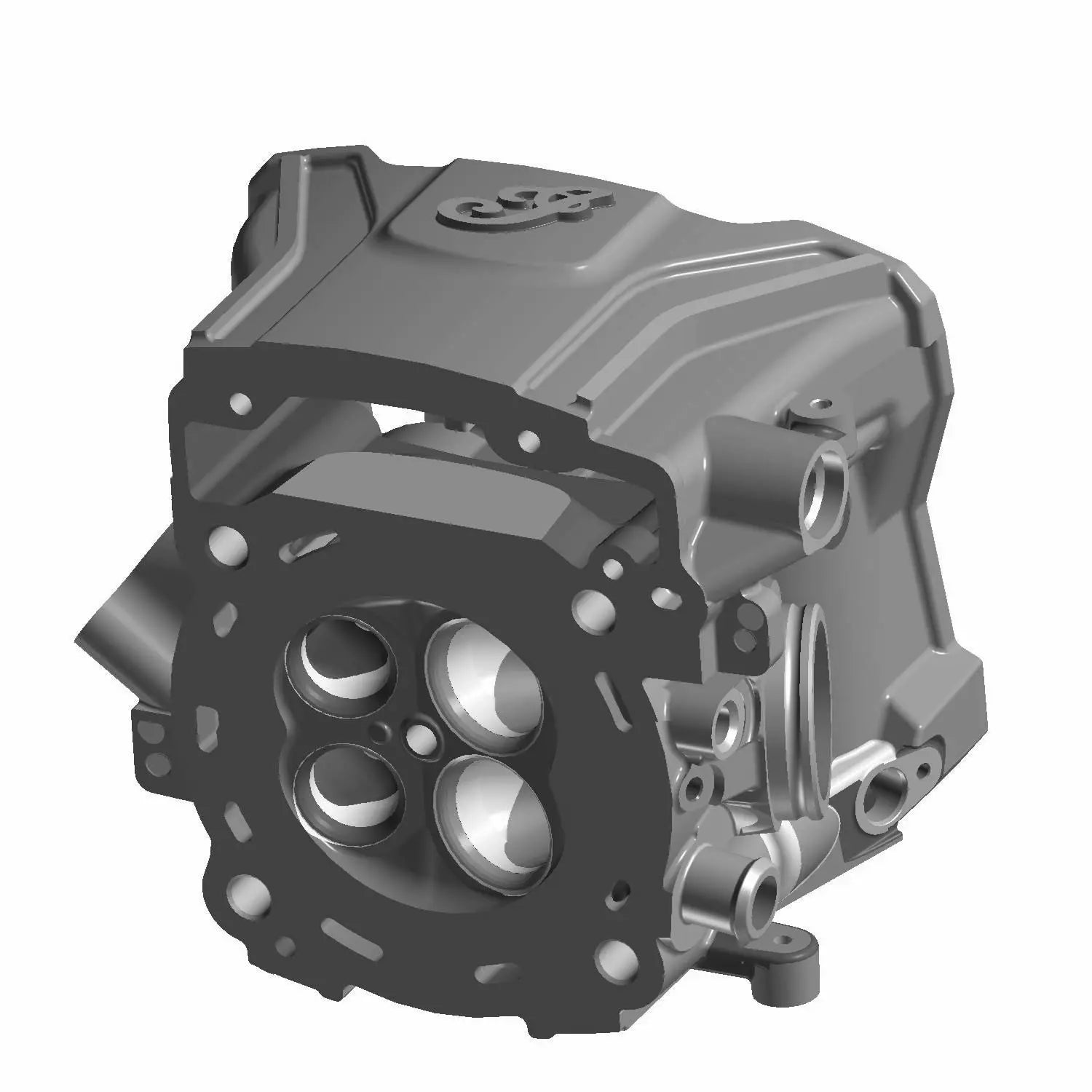 Head Cylinder, Rear Machined Jet Black | [Incl. 1 2 3 12 14 19] by Indian