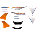 DECAL KITS - LAVA ORANGE 2024 CFMOTO CFORCE EV110