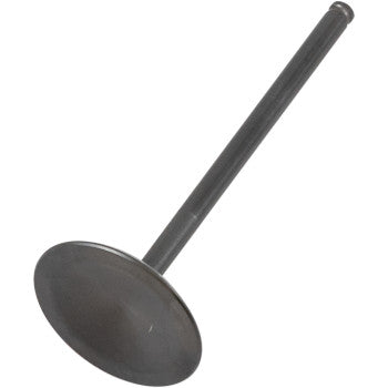 The Polaris Intake Valve 37.72 mm Standard by Kibblewhite features a flat, round head and long stem, made from EV8 Stainless Steel for high performance engines, displayed against a plain white background.