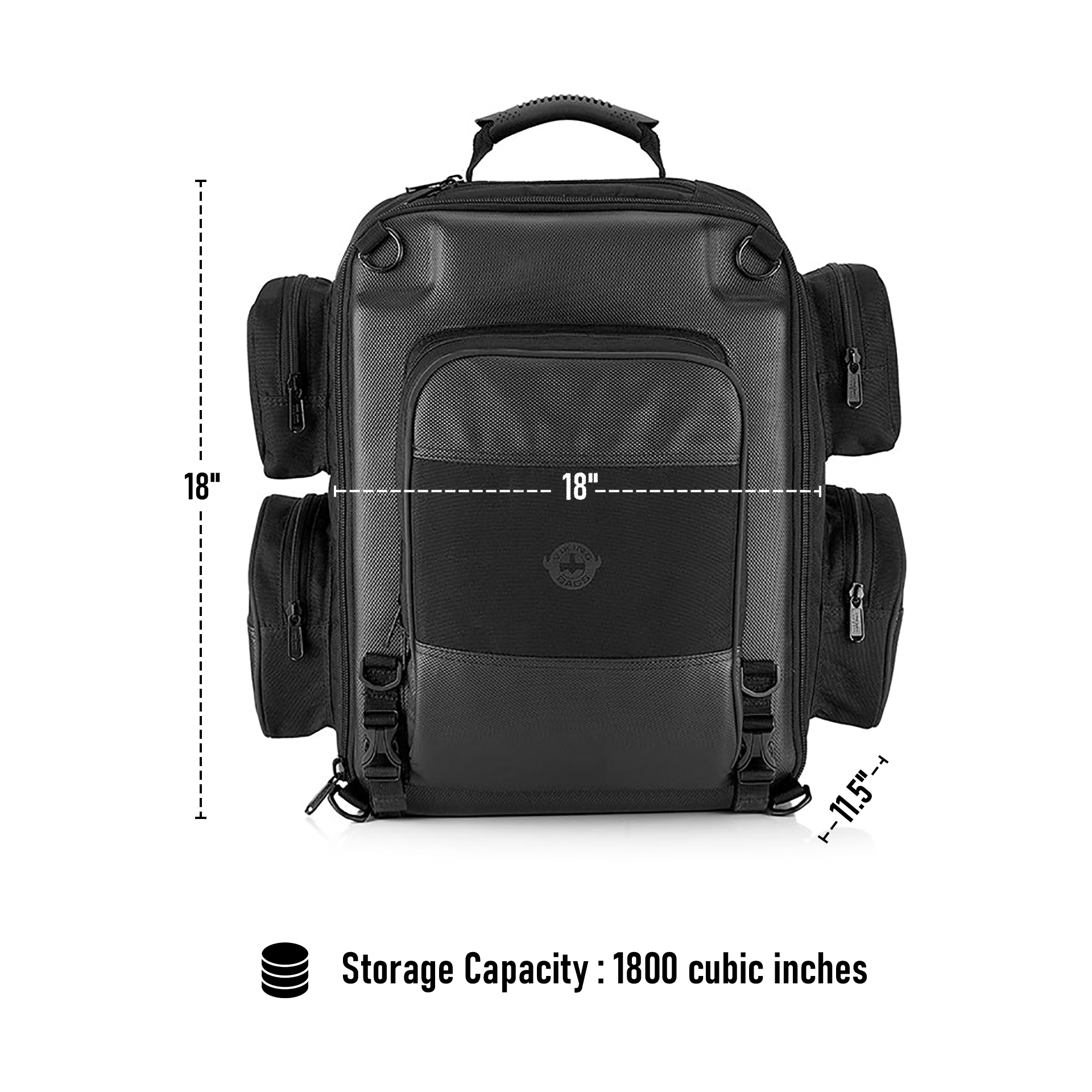 ウインディ イントロパック 30L - Voyage Large Indian Motorcycle Sissy Bar Backpack by Viking