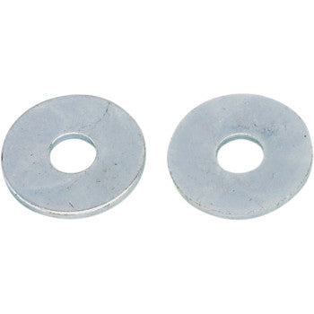 Two Bolt Washers Fenders M8 x 25 from the 10 Pack are shown side by side on a white background, each featuring a flat, round metal design with a central hole—perfect for motorcycle hardware.